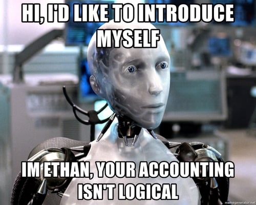 A meme of having a robot accountant